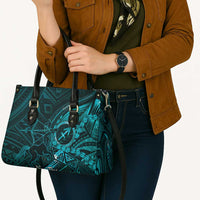 Personalised Polynesia Zodiac Sagittarius Leather Bag Galaxy Polynesian Pattern Chest Tattoo Style