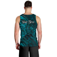 Personalised Polynesia Zodiac Sagittarius Men Tank Top Galaxy Polynesian Pattern Chest Tattoo Style LT14 - Polynesian Pride