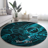 Personalised Polynesia Zodiac Sagittarius Round Carpet Galaxy Polynesian Pattern Chest Tattoo Style LT14 - Polynesian Pride