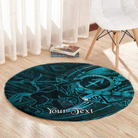 Personalised Polynesia Zodiac Sagittarius Round Carpet Galaxy Polynesian Pattern Chest Tattoo Style LT14 - Polynesian Pride