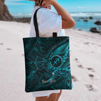 Personalised Polynesia Zodiac Sagittarius Tote Bag Galaxy Polynesian Pattern Chest Tattoo Style
