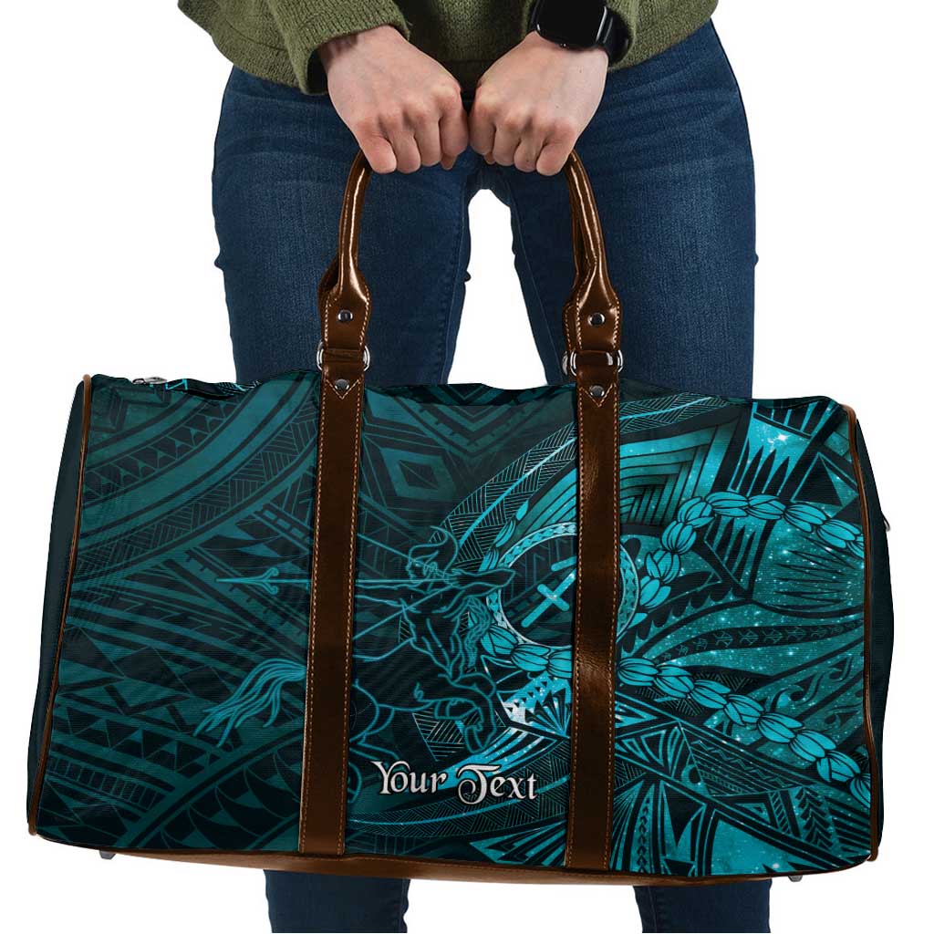 Personalised Polynesia Zodiac Sagittarius Travel Bag Galaxy Polynesian Pattern Chest Tattoo Style
