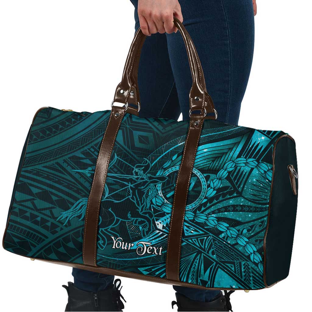 Personalised Polynesia Zodiac Sagittarius Travel Bag Galaxy Polynesian Pattern Chest Tattoo Style