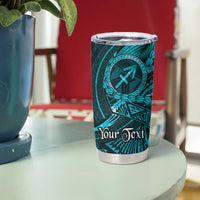 Personalised Polynesia Zodiac Sagittarius Tumbler Cup Galaxy Polynesian Pattern Chest Tattoo Style LT14 - Polynesian Pride