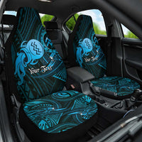 Personalised Polynesia Zodiac Aquarius Car Seat Cover Galaxy Polynesian Pattern Chest Tattoo Style