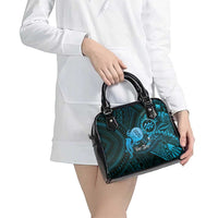 Personalised Polynesia Zodiac Aquarius Shoulder Handbag Galaxy Polynesian Pattern Chest Tattoo Style