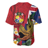 Hawaii And Tonga Baseball Jersey Shark Tattoo With Tongan Coat Of Arms