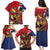 Hawaii And Tonga Family Matching Puletasi and Hawaiian Shirt Shark Tattoo With Tongan Coat Of Arms