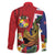 Hawaii And Tonga Family Matching Puletasi and Hawaiian Shirt Shark Tattoo With Tongan Coat Of Arms