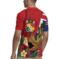 Hawaii And Tonga Rugby Jersey Shark Tattoo With Tongan Coat Of Arms
