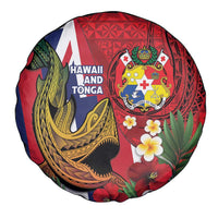 Hawaii And Tonga Spare Tire Cover Shark Tattoo With Tongan Coat Of Arms