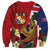 Hawaii And Tonga Sweatshirt Shark Tattoo With Tongan Coat Of Arms