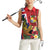 Hawaii And Tonga Women Sleeveless Polo Shirt Shark Tattoo With Tongan Coat Of Arms