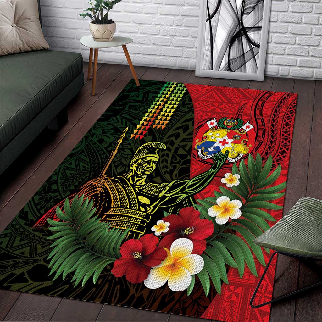 Hawaii And Tonga Area Rug King Kamehameha Tribal Ngatu Pattern
