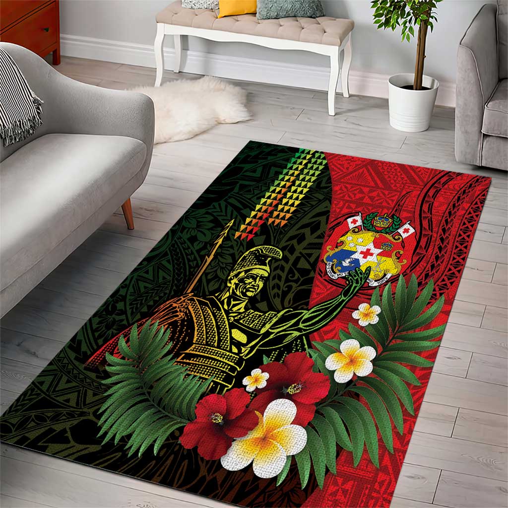 Hawaii And Tonga Area Rug King Kamehameha Tribal Ngatu Pattern