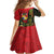 Hawaii And Tonga Family Matching Long Sleeve Bodycon Dress and Hawaiian Shirt King Kamehameha Tribal Ngatu Pattern