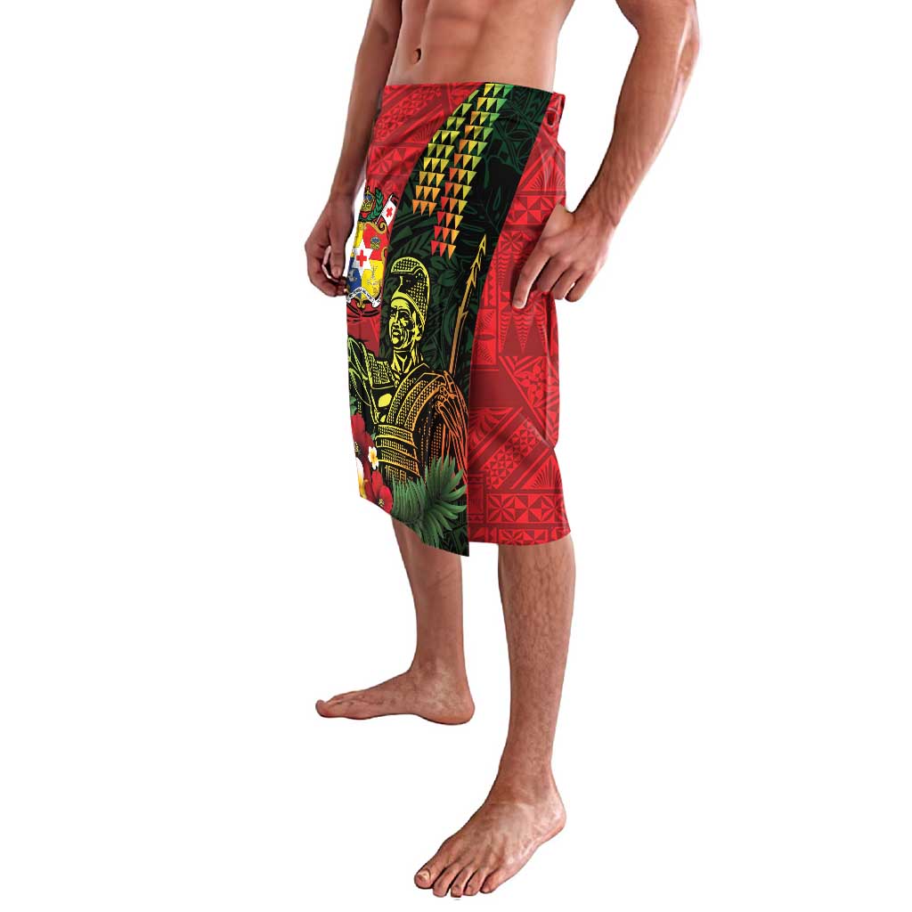 Hawaii And Tonga Lavalava King Kamehameha Tribal Ngatu Pattern