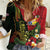 Hawaii And Tonga Women Casual Shirt King Kamehameha Tribal Ngatu Pattern
