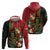 Hawaii And Tonga Zip Hoodie King Kamehameha Tribal Ngatu Pattern