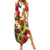 Hawaii And Tonga Family Matching Summer Maxi Dress and Hawaiian Shirt King Kalakaua Tribal Gecko Tongan Ngatu