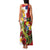 Hawaii And Tonga Family Matching Tank Maxi Dress and Hawaiian Shirt King Kalakaua Tribal Gecko Tongan Ngatu