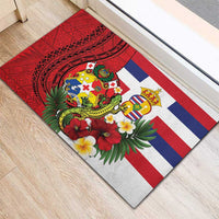 Hawaii And Tonga Rubber Doormat King Kalakaua Tribal Gecko Tongan Ngatu LT14 - Polynesian Pride