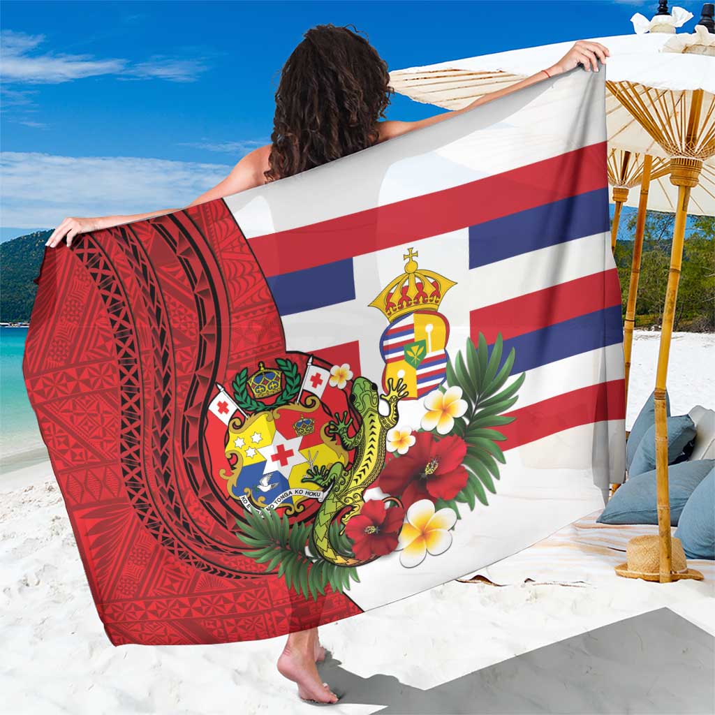 Hawaii And Tonga Sarong King Kalakaua Tribal Gecko Tongan Ngatu