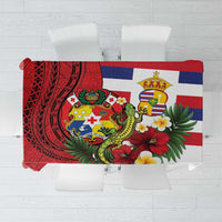 Hawaii And Tonga Tablecloth King Kalakaua Tribal Gecko Tongan Ngatu