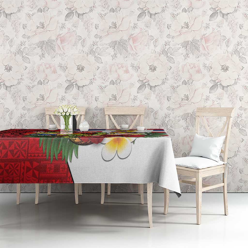 Hawaii And Tonga Tablecloth King Kalakaua Tribal Gecko Tongan Ngatu