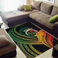 Personalised Vanuatu Independence Day Area Rug July 30 Pig Tusk Long God Yumi Stanap