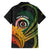 Personalised Vanuatu Independence Day Family Matching Off Shoulder Short Dress and Hawaiian Shirt July 30 Pig Tusk Long God Yumi Stanap