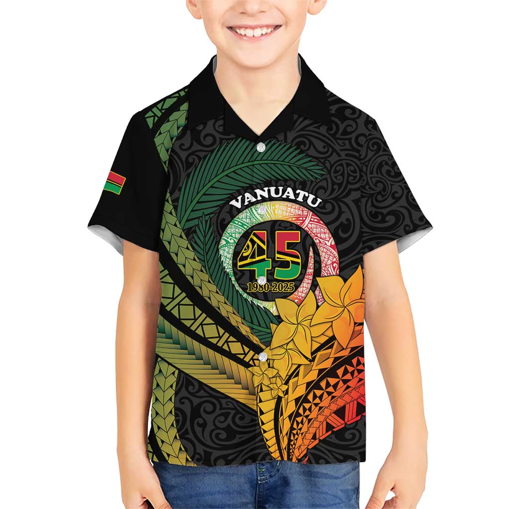Personalised Vanuatu Independence Day Hawaiian Shirt July 30 Pig Tusk Long God Yumi Stanap