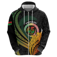 Personalised Vanuatu Independence Day Hoodie July 30 Pig Tusk Long God Yumi Stanap