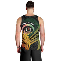 Personalised Vanuatu Independence Day Men Tank Top July 30 Pig Tusk Long God Yumi Stanap