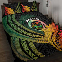 Personalised Vanuatu Independence Day Quilt Bed Set July 30 Pig Tusk Long God Yumi Stanap