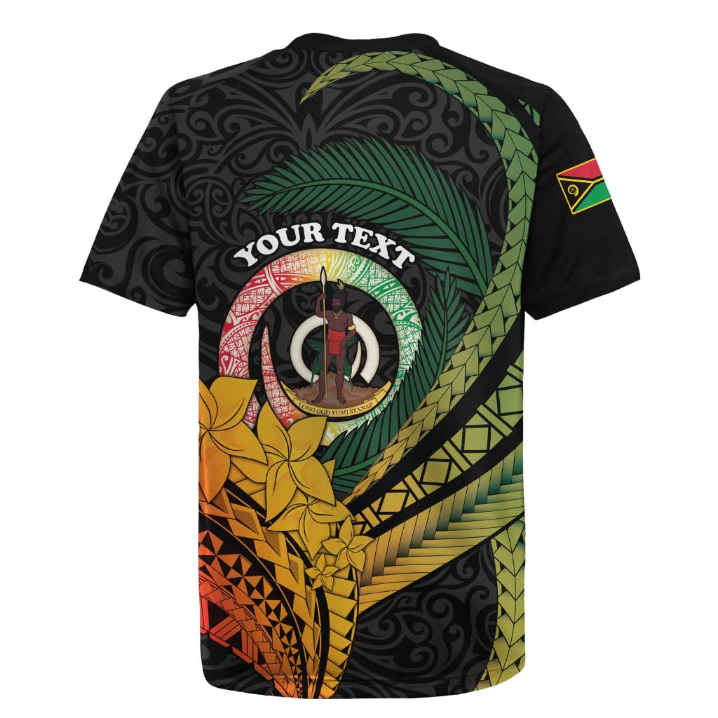 Personalised Vanuatu Independence Day Rugby Jersey July 30 Pig Tusk Long God Yumi Stanap