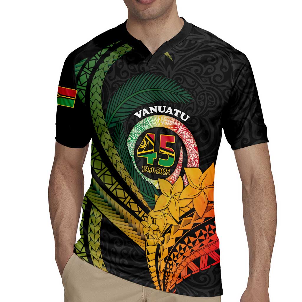 Personalised Vanuatu Independence Day Rugby Jersey July 30 Pig Tusk Long God Yumi Stanap