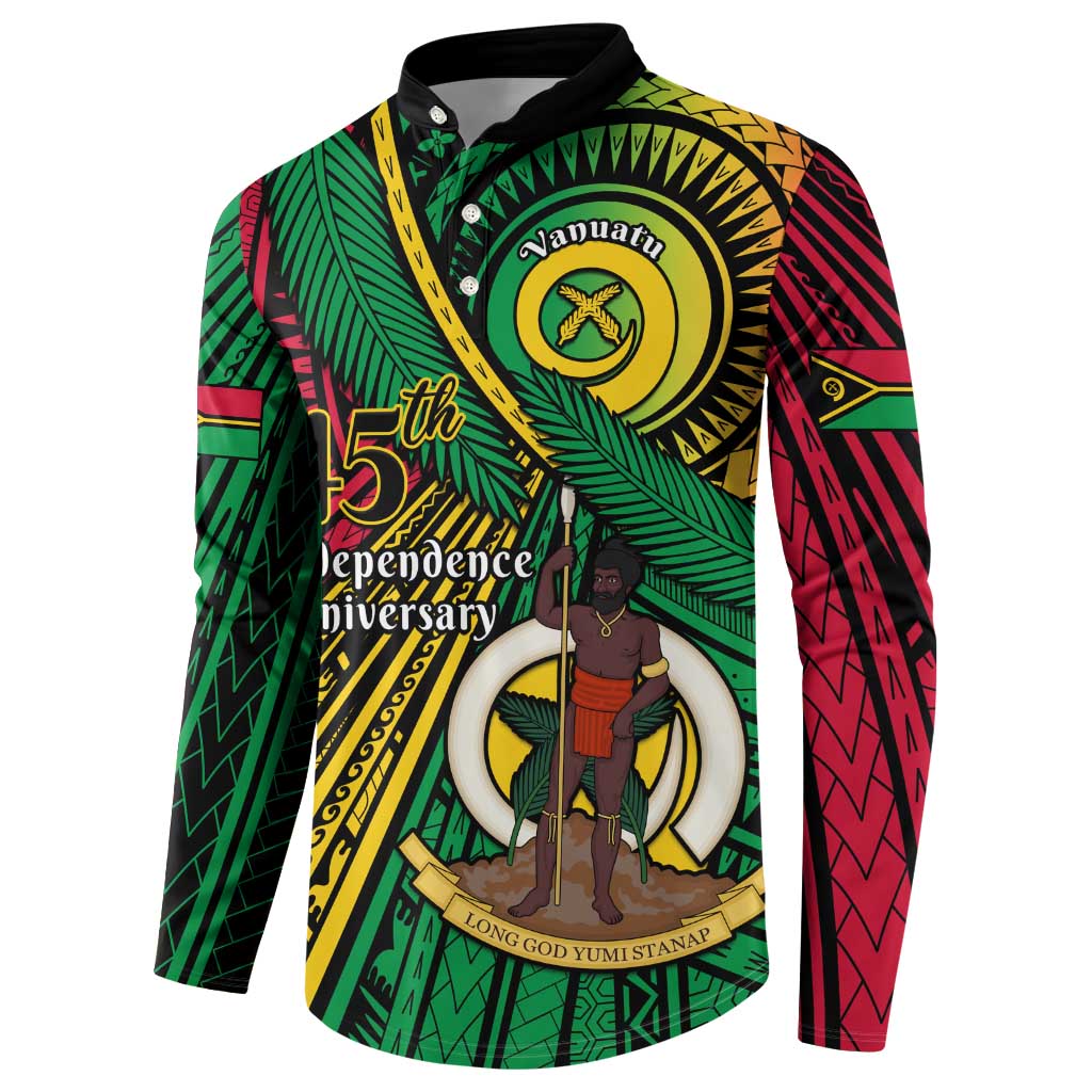 Halo Vanuatu Button Sweatshirt Happy 45th Independence Anniversary