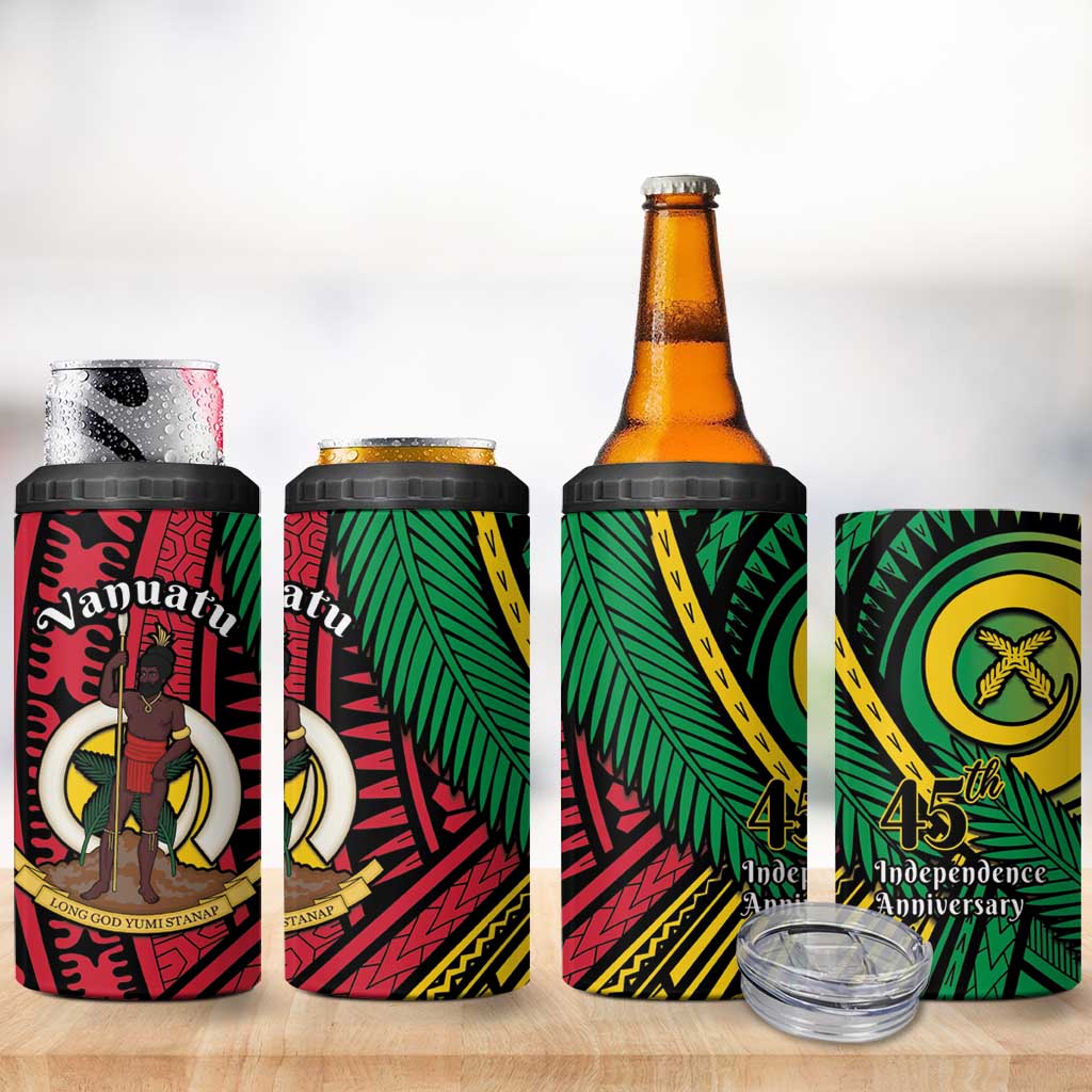 Halo Vanuatu 4 in 1 Can Cooler Tumbler Happy 45th Independence Anniversary