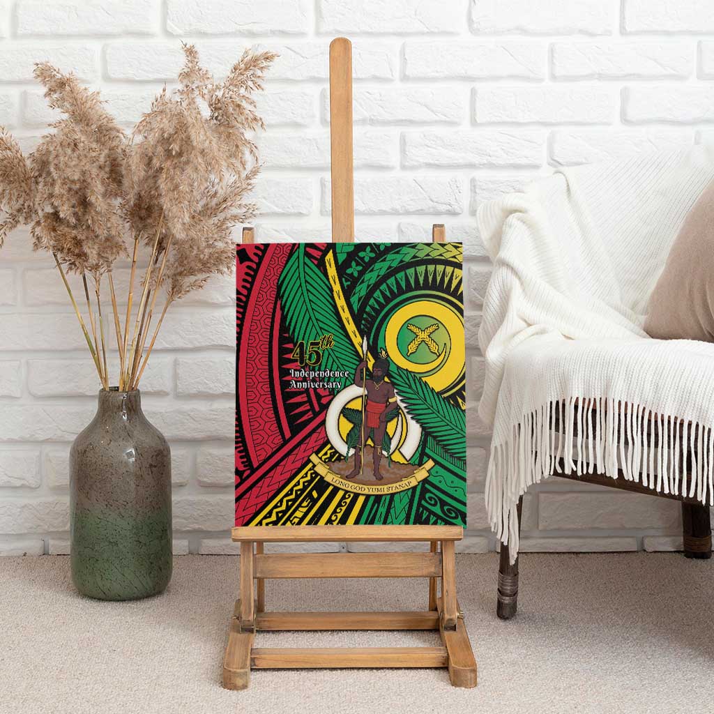 Halo Vanuatu Canvas Wall Art Happy 45th Independence Anniversary