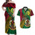 Halo Vanuatu Couples Matching Off Shoulder Maxi Dress and Hawaiian Shirt Happy 45th Independence Anniversary