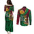 Halo Vanuatu Couples Matching Puletasi and Long Sleeve Button Shirt Happy 45th Independence Anniversary