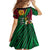 Halo Vanuatu Family Matching Off Shoulder Short Dress and Hawaiian Shirt Happy 45th Independence Anniversary