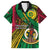 Halo Vanuatu Family Matching Off Shoulder Short Dress and Hawaiian Shirt Happy 45th Independence Anniversary