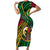 Halo Vanuatu Family Matching Short Sleeve Bodycon Dress and Hawaiian Shirt Happy 45th Independence Anniversary