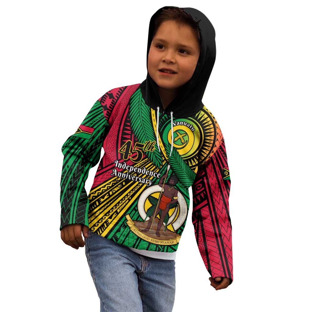 Halo Vanuatu Kid Hoodie Happy 45th Independence Anniversary