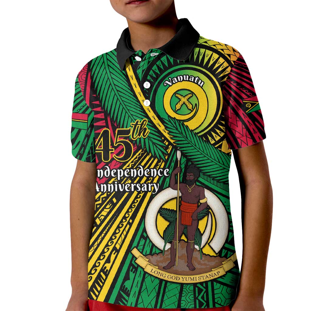 Halo Vanuatu Kid Polo Shirt Happy 45th Independence Anniversary