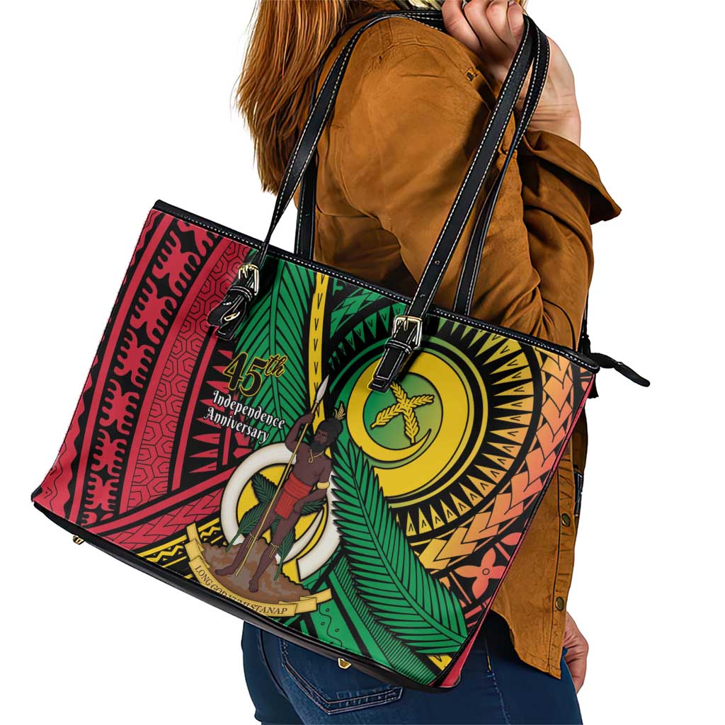 Halo Vanuatu Leather Tote Bag Happy 45th Independence Anniversary