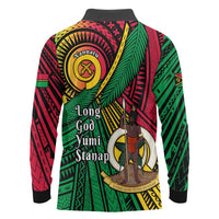 Halo Vanuatu Long Sleeve Polo Shirt Happy 45th Independence Anniversary