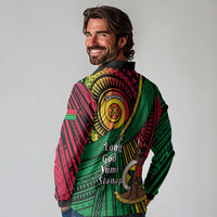Halo Vanuatu Long Sleeve Polo Shirt Happy 45th Independence Anniversary